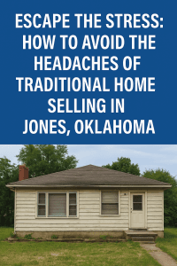 Jones Oklahoma home in as-is condition highlighting a fast, stress-free cash sale option with Remedy Home Buyers.
