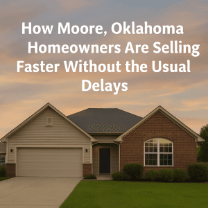 moore-homeowners-selling-faster-without-delays.webp Single-story home in Moore, Oklahoma representing a fast, simple home sale without repairs or delays.