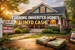 A well kept Midwest City home representing a simple and stress free way to sell an inherited house for cash