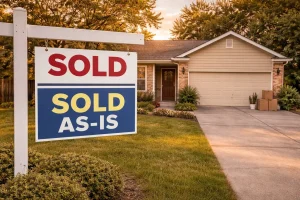 tulsa-no-drama-home-sale Single story home in Tulsa with sold sign outside