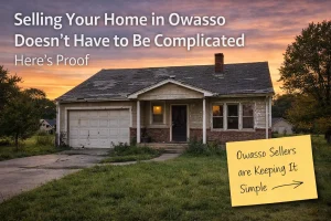 Older fixer upper home in Owasso Oklahoma showing a simple way to sell without repairs or stress