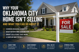 Oklahoma City home for sale with tips for homeowners whose property is not selling and solutions for a faster home sale