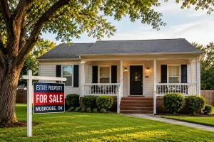 need-to-sell-an-estate-property-in-muskogee-lowkb Estate home in Muskogee Oklahoma with a well-maintained exterior, representing homeowners preparing to sell inherited or estate property.