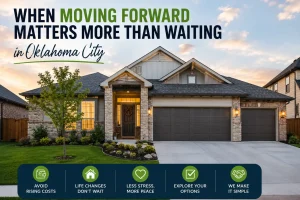 "Beautiful Oklahoma City home representing homeowners deciding whether to sell, move forward, and avoid the costs of waiting in today's housing market."